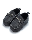 First walker Pu leather dress baby boy Soft sole infant Moccasins baby loafers shoes Black